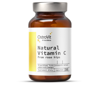 Pharma Natural Vitamin C From Rose Hips 30 caps Ostrovit